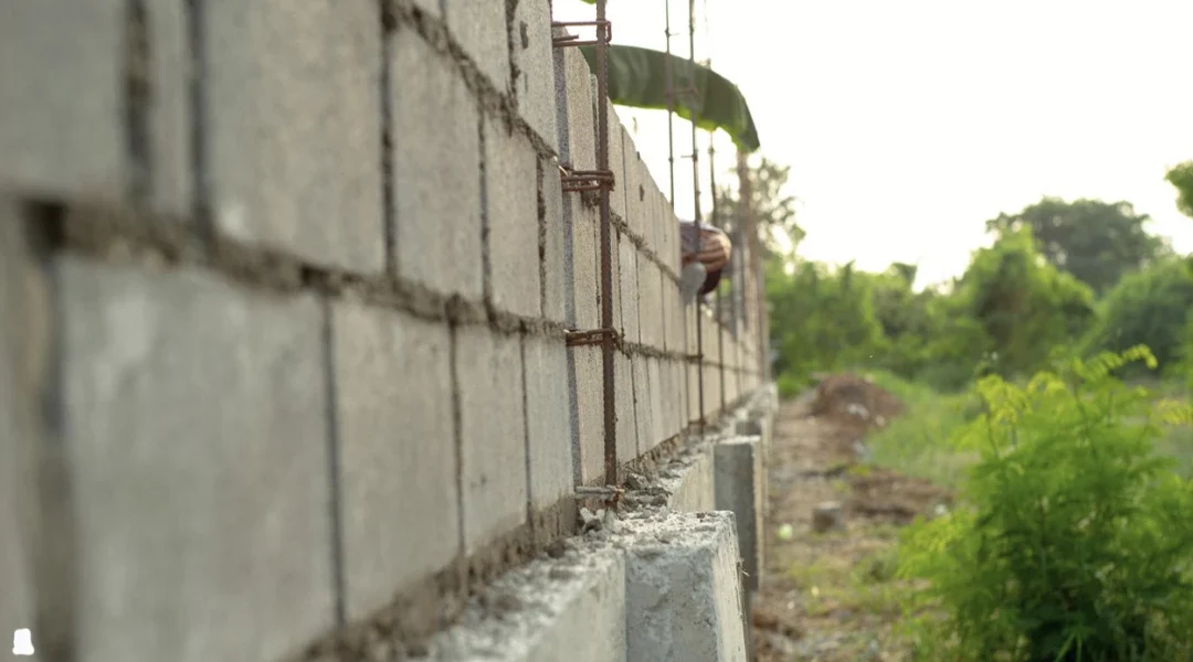 Vous construisez un mur de clôture ? Voici combien il vous faudra compter de parpaings au m2